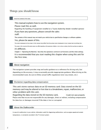 toyota prius 2018-2019 navigation infotainment system manual (jdm)